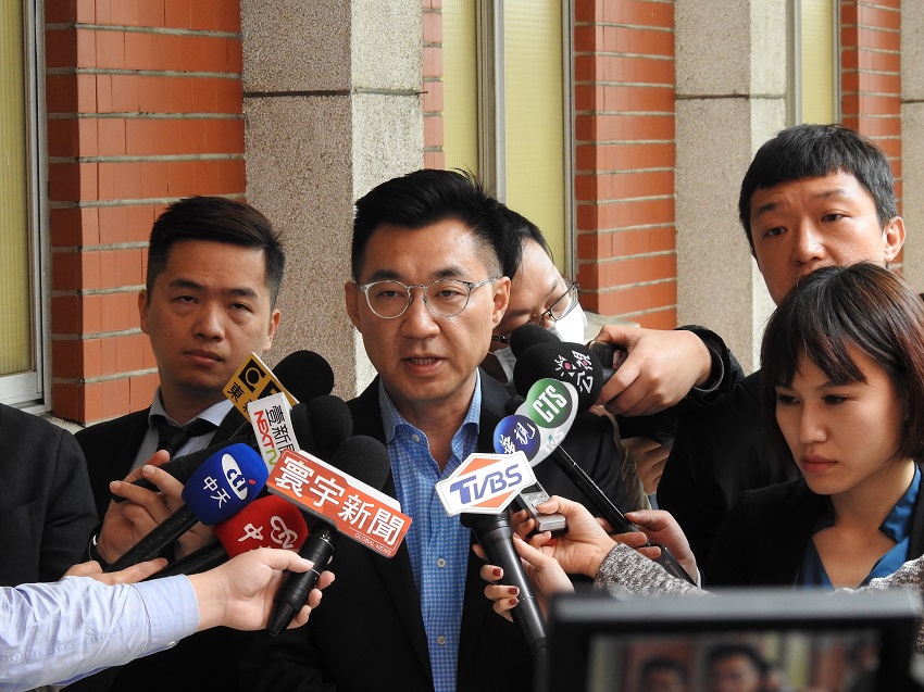 國民黨立法院黨團總召江啟臣。 圖：趙婉淳／攝