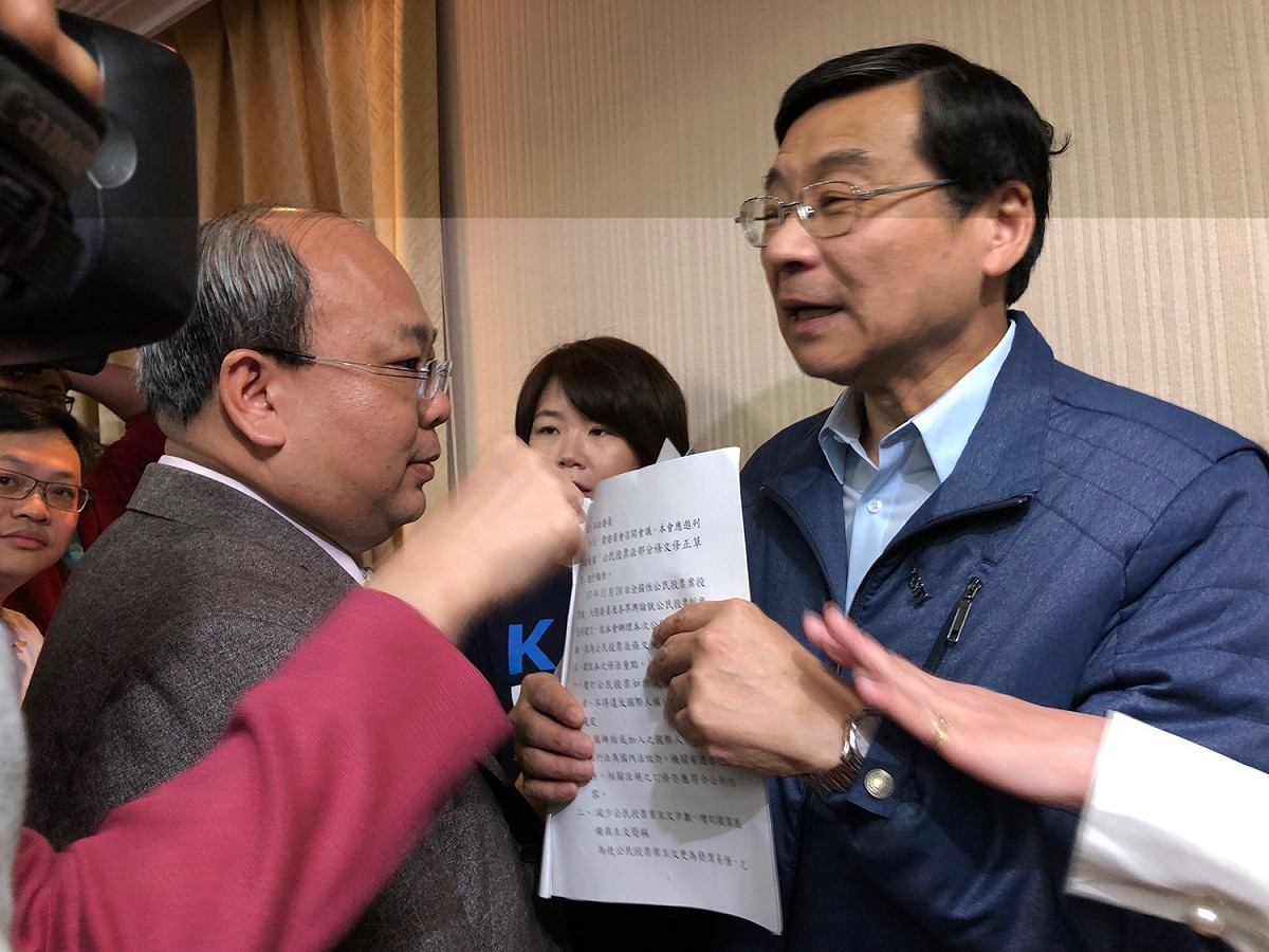 藍委杯葛立法院內政委員會。 圖：趙婉淳／攝