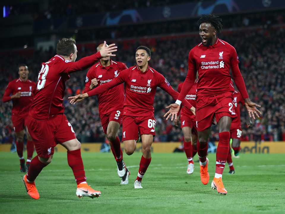 利物浦在歐冠逆轉巴塞隆納。 圖／翻攝自Liverpool FC官網