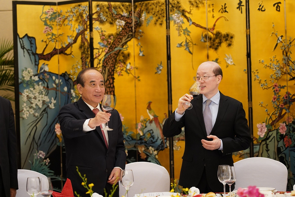 前立法院長王金平上午與國台辦主任劉結一會面。 圖：王金平辦公室/提供