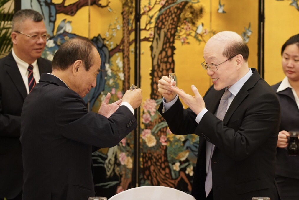 前立法院長王金平上午與國台辦主任劉結一會面。 圖：王金平辦公室/提供