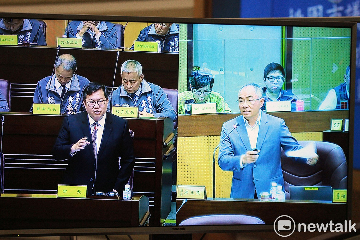鄭文燦表示桃園市財政穩健，在建設推動初期，適度舉債挹注建設有助於產生加速建設財源籌措。 圖：林昀真/攝