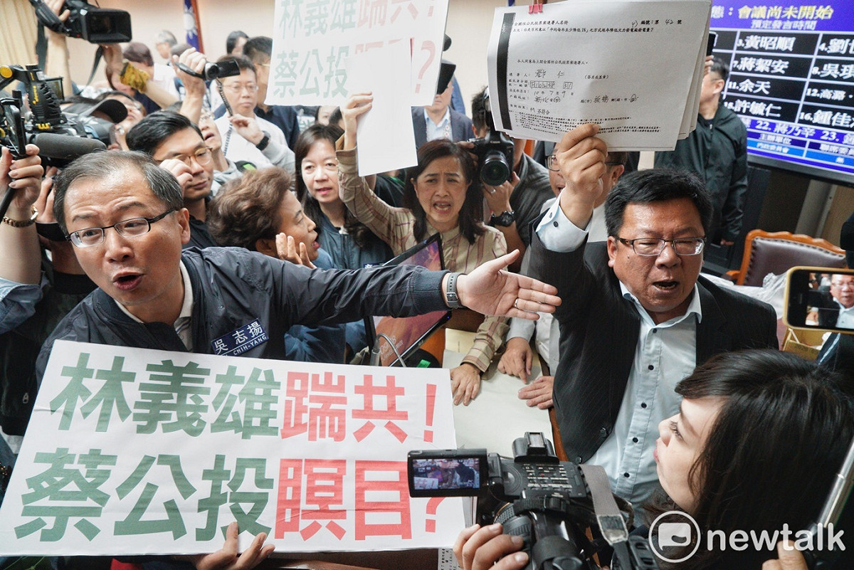 國民黨今天再度杯葛。 圖:張良一/攝