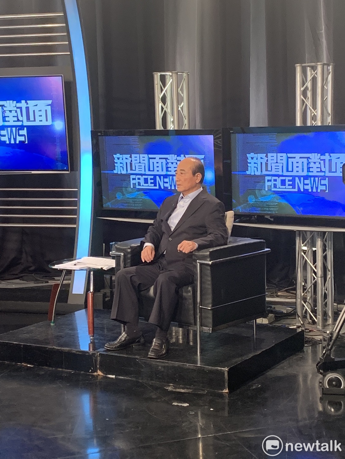 前立法院長王金平下午接受年代新聞面對面專訪。 圖：趙婉淳 /攝