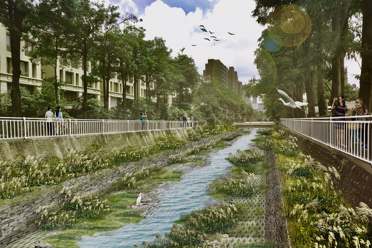 惠來溪整治完工願景圖。 圖：水利局提供