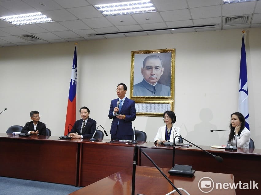 吳郭會今天在國民黨中央登場。 圖：趙婉淳／攝