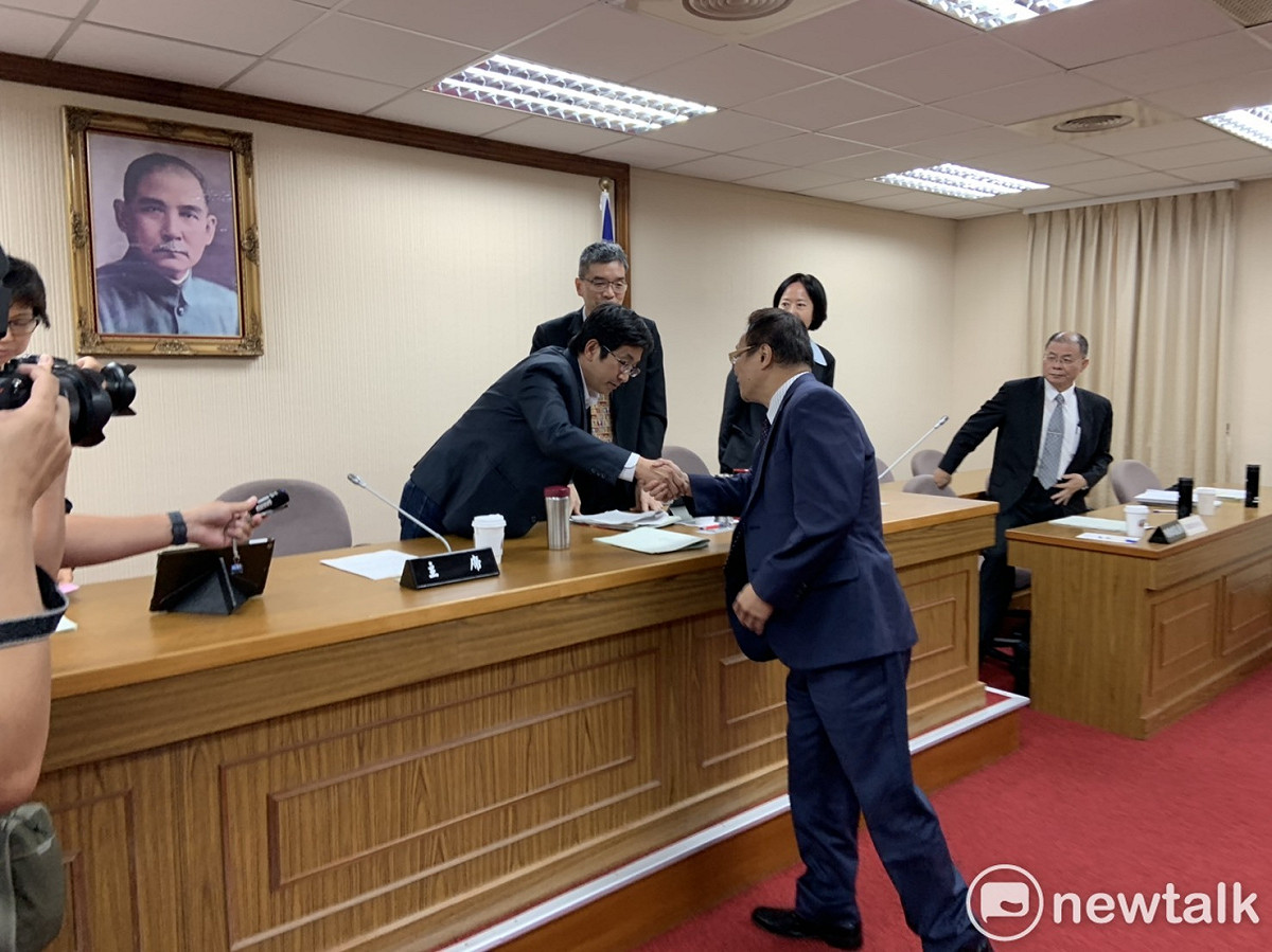 蔡適應下午宣布散會。 圖：陳佩君／攝