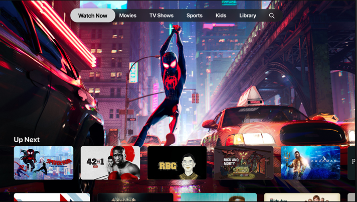 Apple TV+即將上線，iOS 12.3先更新電視APP。 圖：翻攝蘋果官網