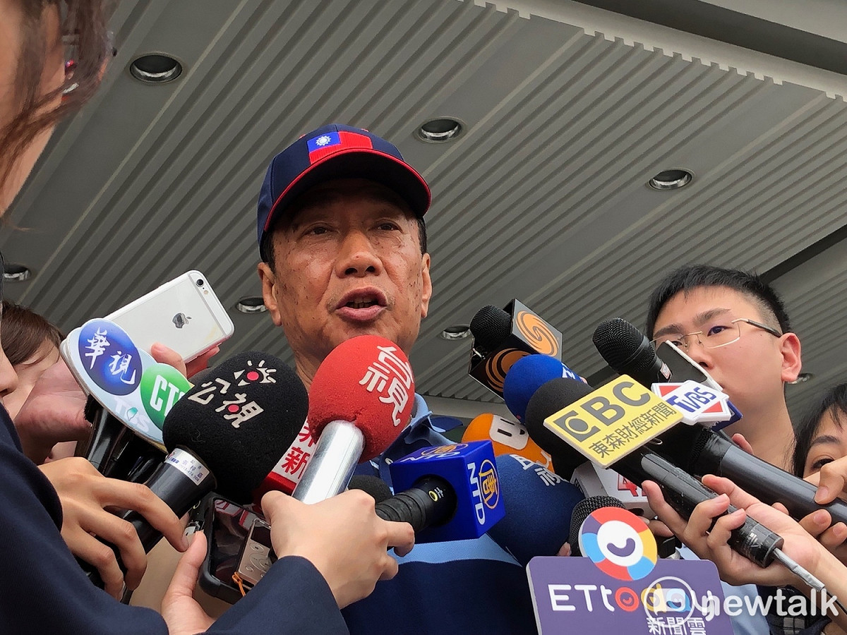 國民黨總統初選參選人郭台銘。 圖：趙婉淳／攝（資料照片）