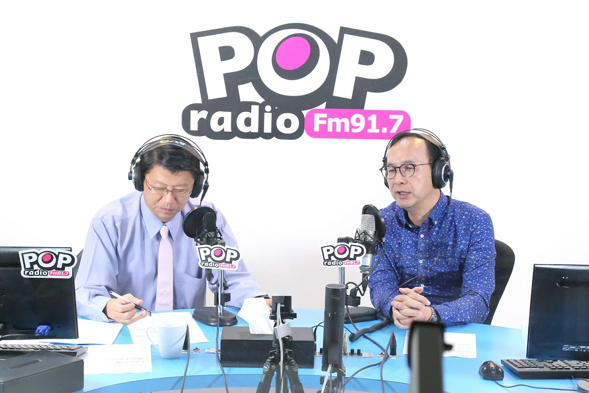 朱立倫認為未來總統選戰，蔡英文具有很強大的執政優勢，絕對是一個非常強的競爭對手。 圖：《POP搶先爆》製作單位/提供