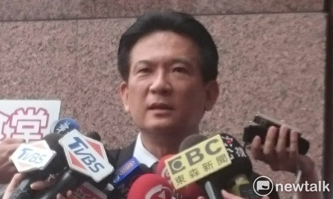 賴清德陣營代表林俊憲。 圖：林朝億/攝