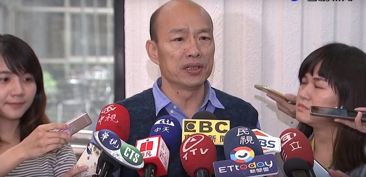 高雄市長韓國瑜明確表明會出席中部的挺韓大會。 圖：翻攝自youtube（資料照）