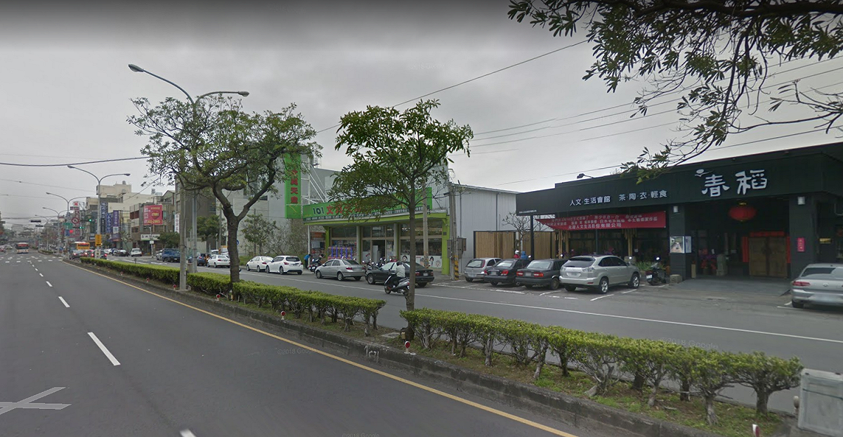 台中市沙鹿區中山路上午11時多發生槍擊案。 圖：翻攝google map街景
