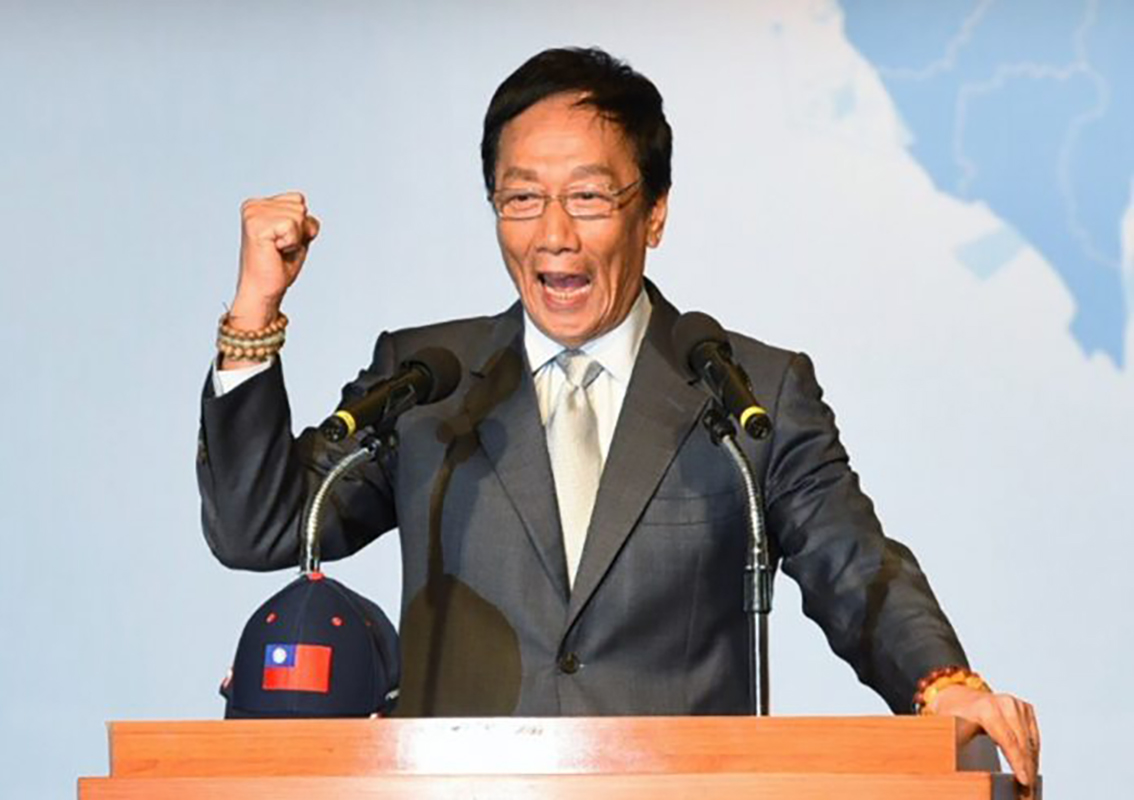 郭台銘今（19）日下午在雲林瑞春醬油觀光工廠參訪時，針對蔡英文在今日上午的回應批評作了回應。 圖／NOWnews資料照片