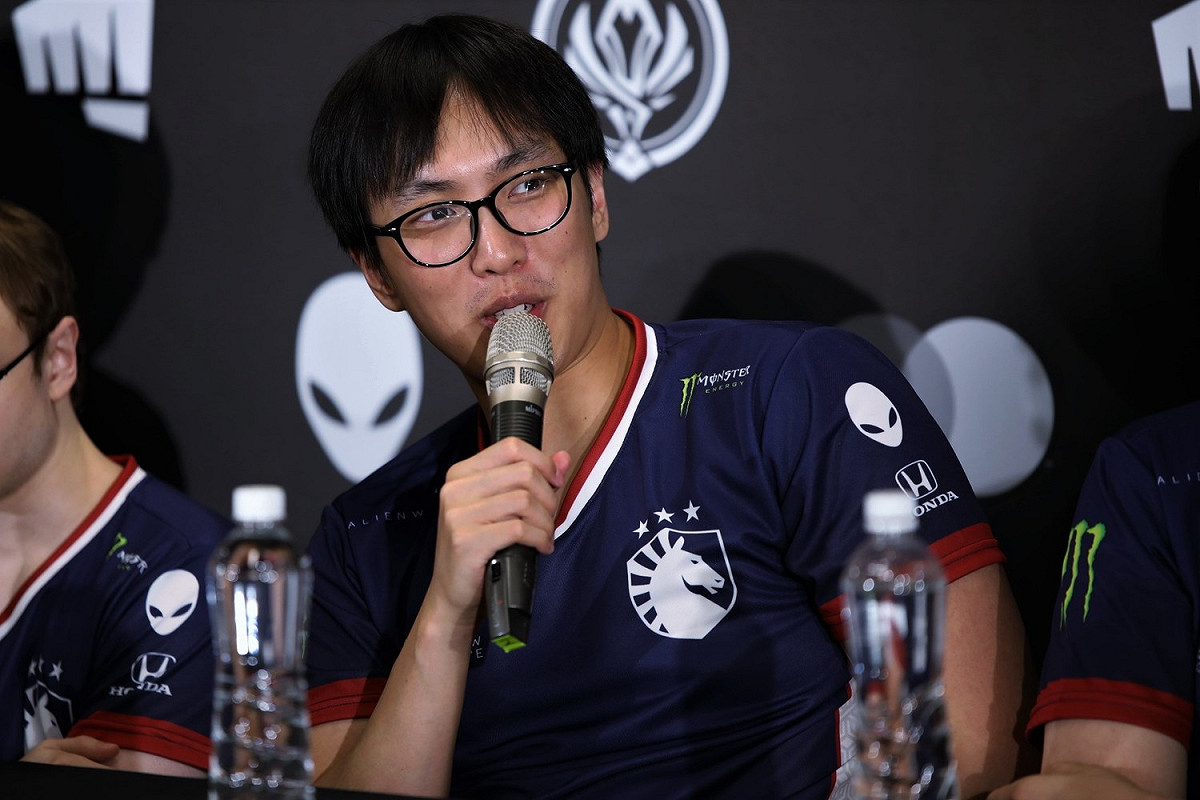 TL AD選手 Doublelift。 圖：蔡幸秀/攝