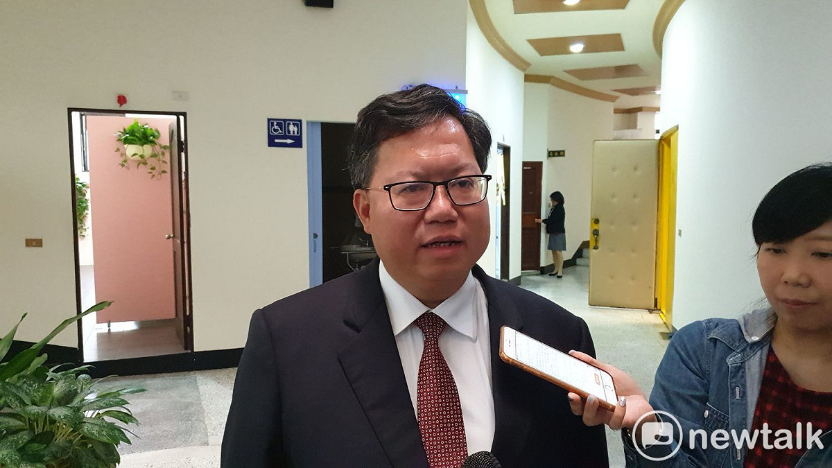 鄭文燦說，黨有充份言論自由，對於有１９位地方黨部主委表態挺小英爭取連任，他給予最高尊重。 圖：林昀真／攝