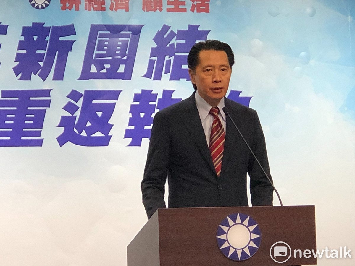 國民黨發言人歐陽龍。 圖：謝莉慧/攝