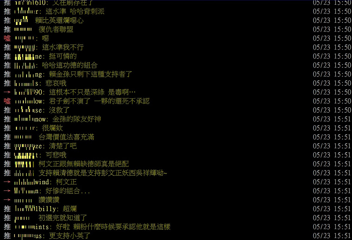 前行政院長賴清德與主持人彭文正一同錄製節目，網友回應這組合如「復仇者聯盟」一般。 圖：翻攝自ＰＴＴ