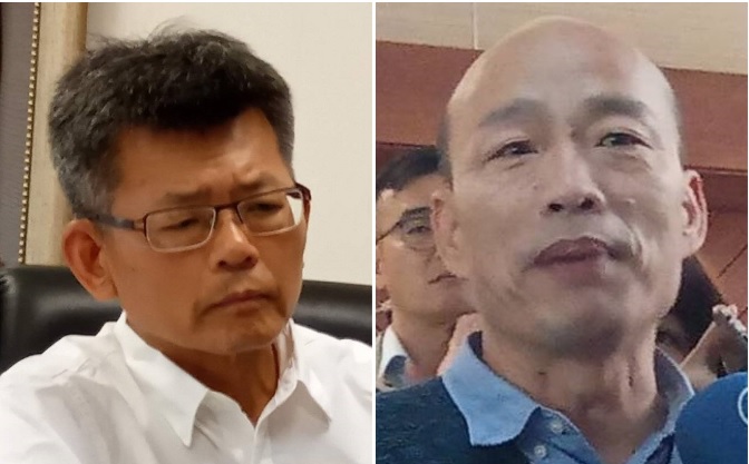 前高雄縣長楊秋興與高雄市長韓國瑜撕破臉。 圖：新頭殼合成