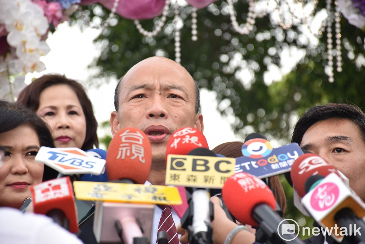 討債名人董念台評論國民黨總統初選是「黑」來「卡」去，暗諷韓國瑜是箇中高手。 圖：孫家銘／攝
