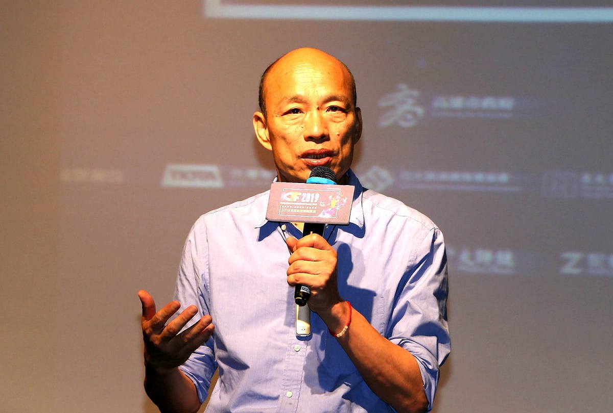 韓國瑜希望檢調查出闖市長室的人是否有政治企圖。 圖：高雄市政府／提供