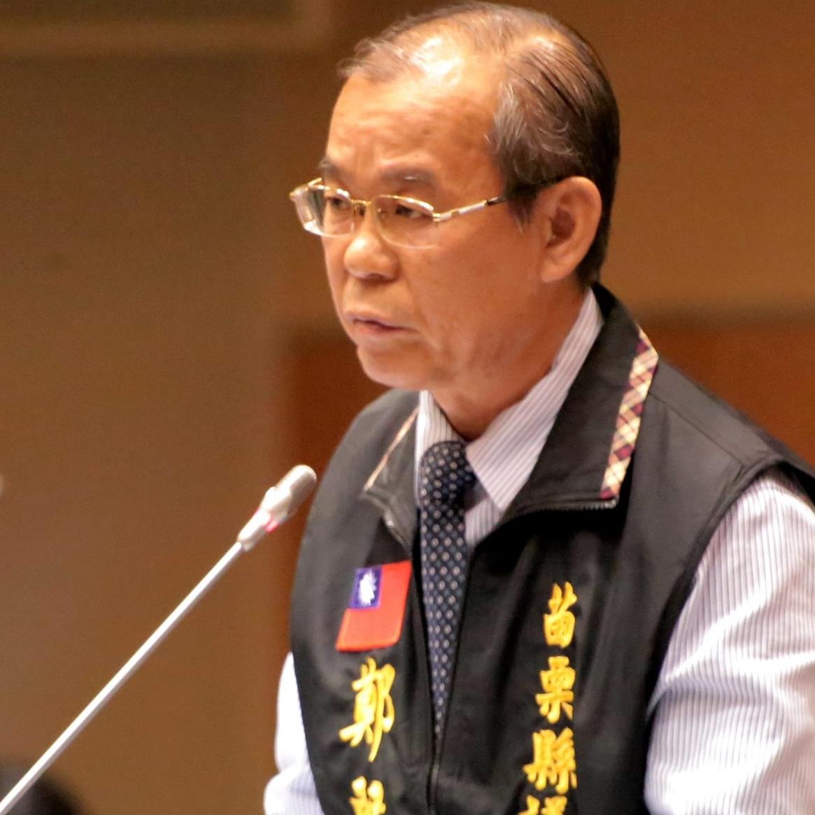 苗栗縣議員鄭聚然。 圖：翻攝自苗栗縣議員鄭聚然幸福城市/臉書