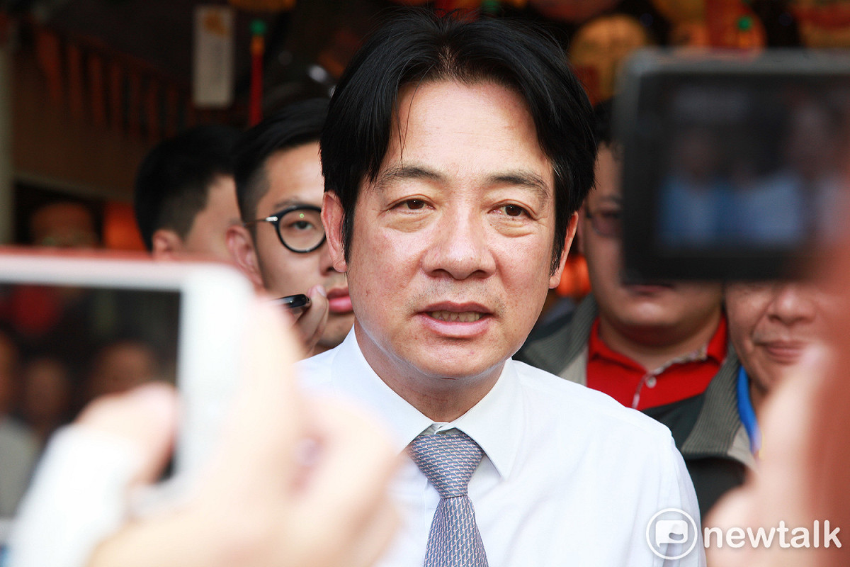 賴清德認為高雄市長韓國瑜「的確是講口號的一把好手」，但韓所言在當選市長後這六個月來「通通都看不到」。 圖：林昀真/攝