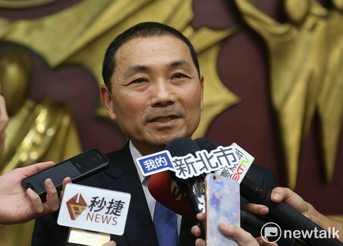 侯友宜表示「凱旋苑」招租事宜由新壽公司對外發言。 圖：王峻昌/攝
