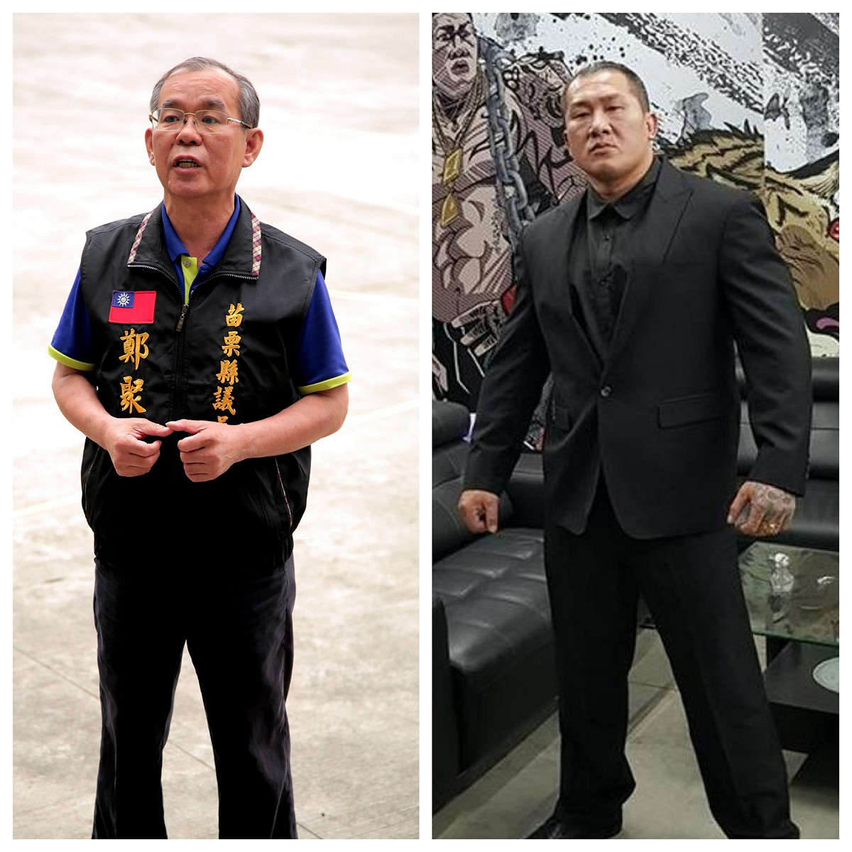 苗栗議員鄭聚然（左）今大嗆館長陳之漢，要他把臭錢收回去，事後陳之漢不甘示弱回罵，「國民黨沒有下限」、「一個領台灣人稅金的議員說台灣人的錢是臭的，中國的錢才香」。 圖：新頭殼資料照