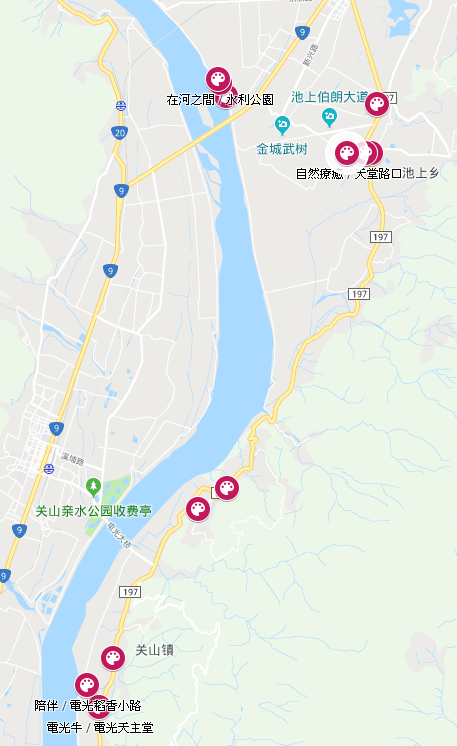 12件作品分布地點，可於「萬物糧倉 大地慶典」官網查到詳細位置。 圖：水土保持局台東分局／提供