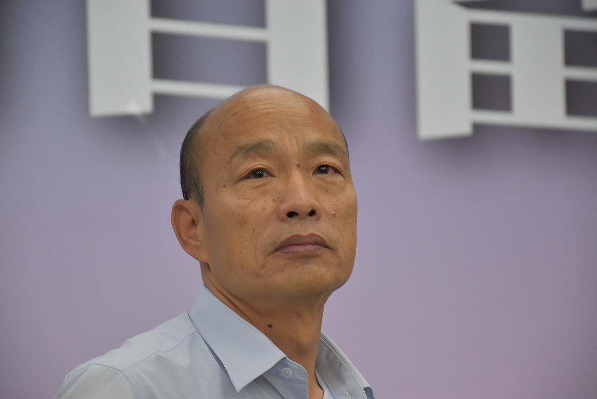 韓國瑜重申從來沒有說過主張恢復18%。 圖  :   孫家銘／攝  (資料照片)