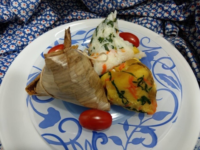 米飯及番薯健康粽。 圖：新北市動保處／提供