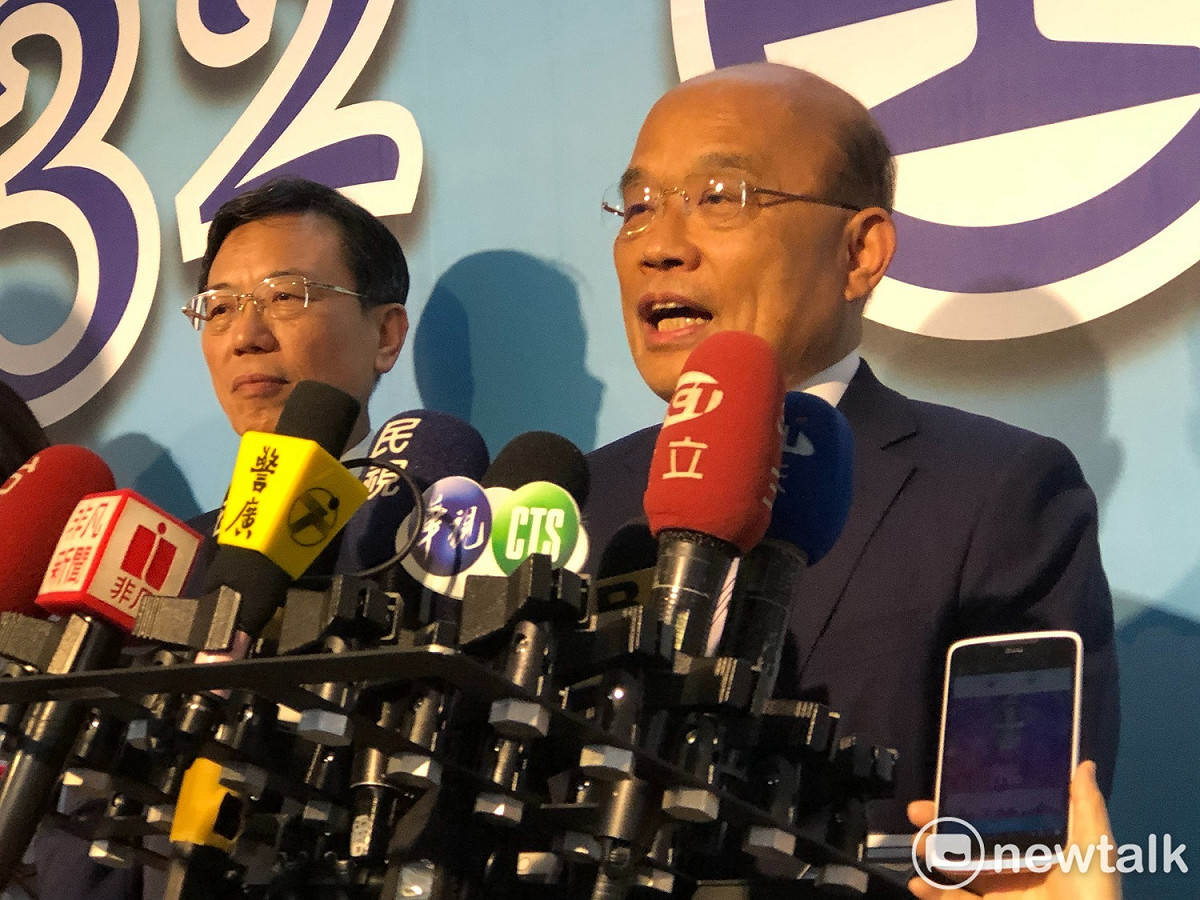 行政院長蘇貞昌今（1）天表示，0-6歲由國家撫養的競選支票如果要兌現，需要大大加稅。 圖：謝莉慧/攝（資料照片）