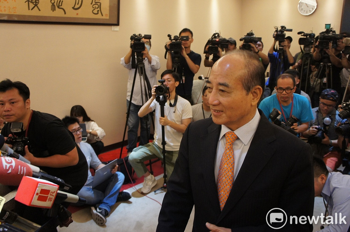 前立法院長王金平今宣布不參加國民黨總統初選。 圖：黃建豪/攝