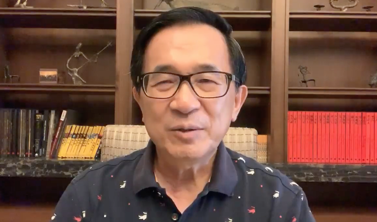 前總統陳水扁。 圖：翻攝自陳水扁臉書