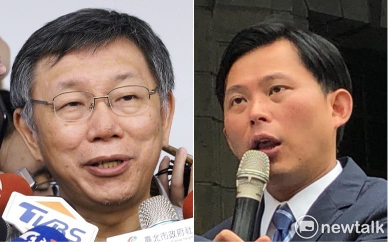 台北市長柯文哲(左)、時代力量立委黃國昌(右)。 圖：新頭殼合成