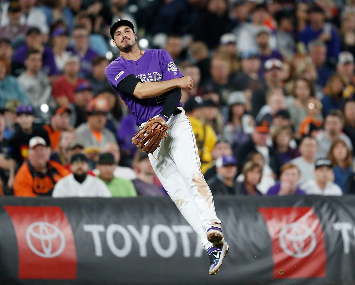 洛磯隊強棒Nolan Arenado。 圖／美聯社／達志影像