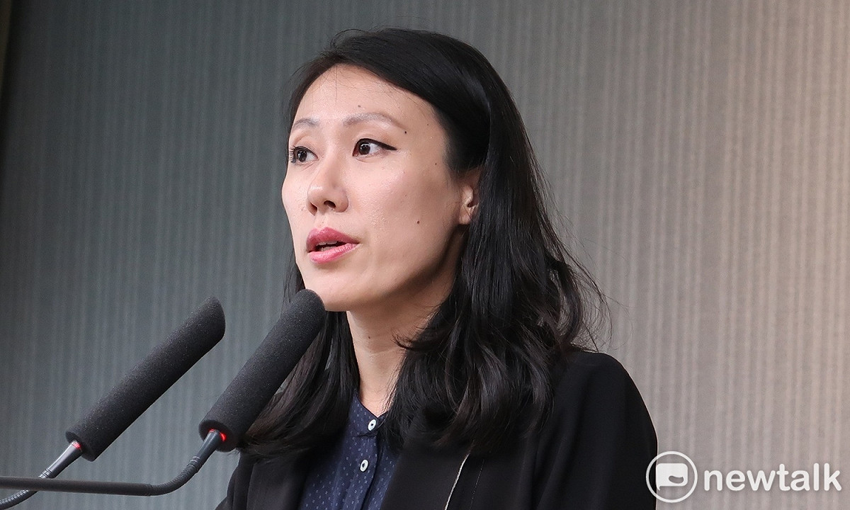 民進黨發言人李明俐。 圖：林朝億/攝