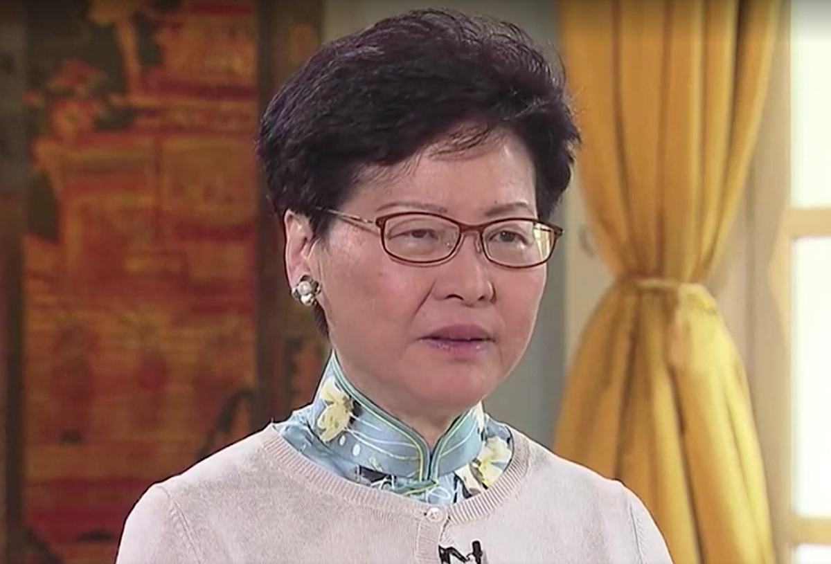 香港特首林鄭月娥。 圖：翻攝自TVB無線電視台