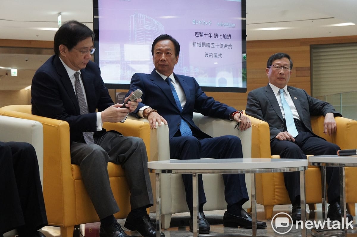 鴻海董事長郭台銘猜測蔡英文將贏得民進黨總統初選。 圖：黃建豪/攝