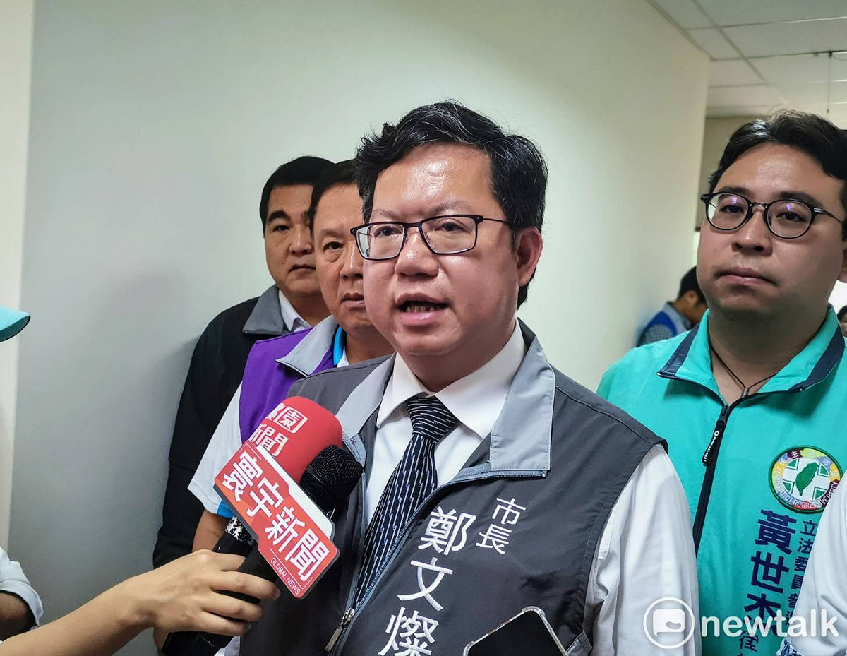 鄭文燦認為民進黨經過了民主的初選，相信雙方及支持者會接受，而且應該要支持勝出的候選人。 圖：林昀真／攝