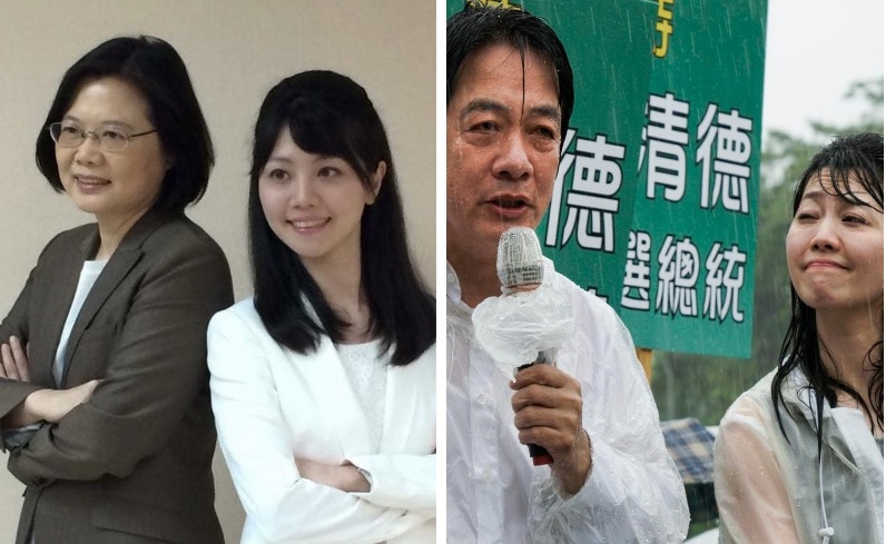 民進黨總統初選結果出爐，總統蔡英文以8.2%的差距擊敗了前行政院長賴清德，對此，這周頂著大雨為賴清德助選的北市議員高嘉瑜期許蔡英文帶領台灣前進。 圖：新頭殼合成