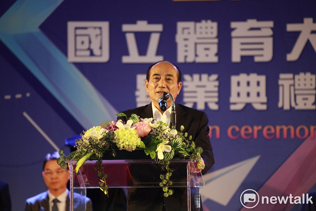 王金平認為國民黨到現在還在「比武招親」比到最後「沒死也半條命」，呼籲黨內一定要和好團結，共謀國民黨未來的勝利。  圖：林昀真/攝