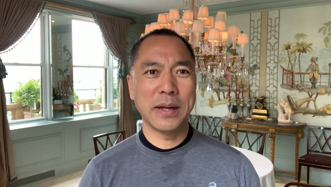流亡中國商人郭文貴。 圖：翻攝自 youtube