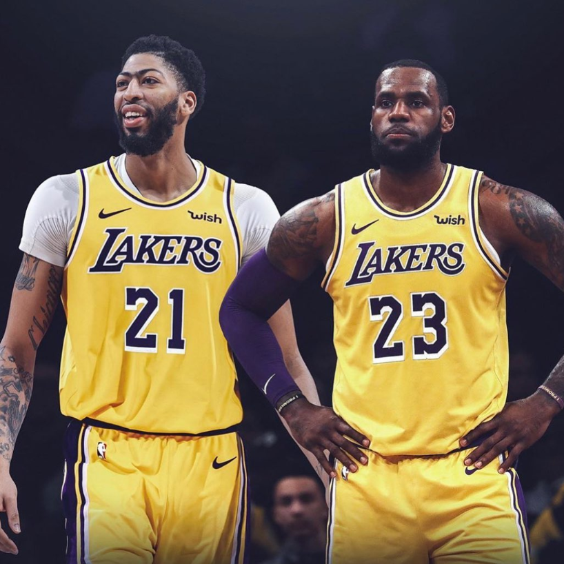 「詹皇」LeBron James和Anthony Davis將攜手合作。 圖／美聯社／達志影像