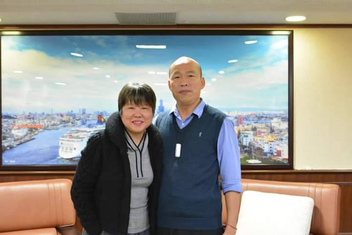 黃光芹(左)與韓國瑜(右)決裂後連續爆料，被波及的黃文財也喊告。 圖：翻攝黃光芹臉書（資料照片）