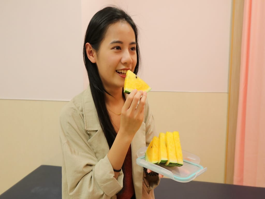 腎友吃西瓜要適量。  圖／林重鎣攝2019.6.18