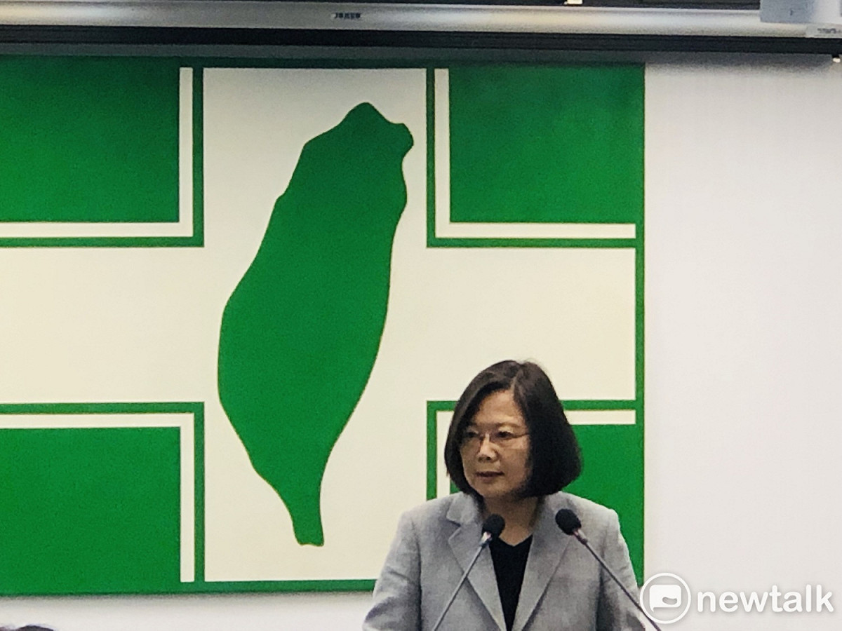 總統蔡英文，正式代表民進黨參選2020，爭取連任。 圖：謝莉慧/攝(資料照片)