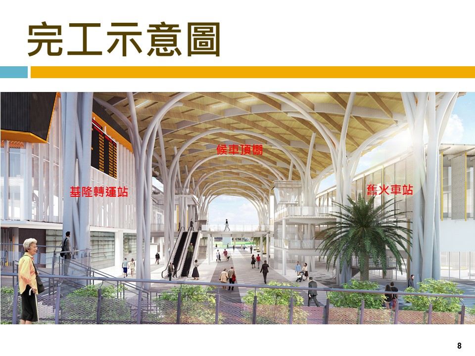 城際轉運站歐式大頂蓬示意圖。 圖：基隆市政府／提供