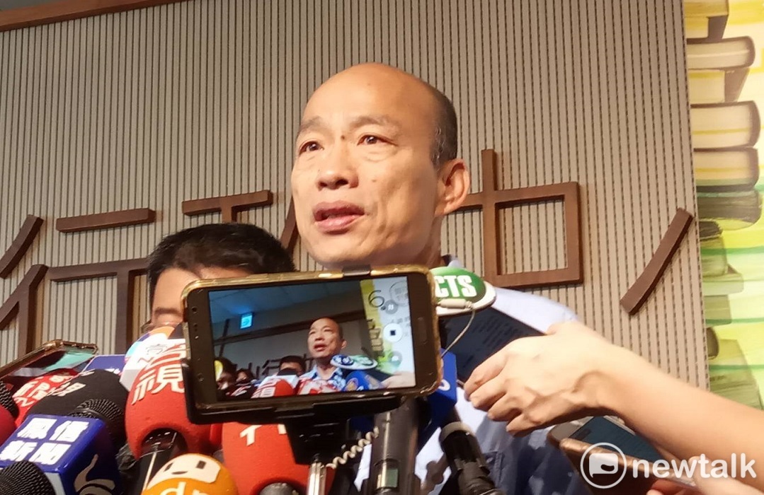 高雄市長韓國瑜呼籲前朝官員勿過度介入罷韓行動。 圖：孫家銘／攝(資料照片)